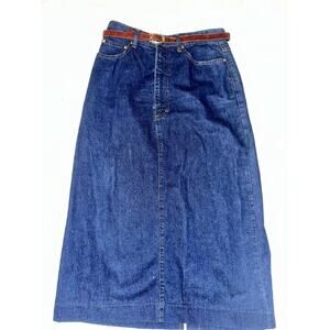 Vintage Ralph Lauren Skirt /Women’s 8 Denim Front & Back Packet made in the USA